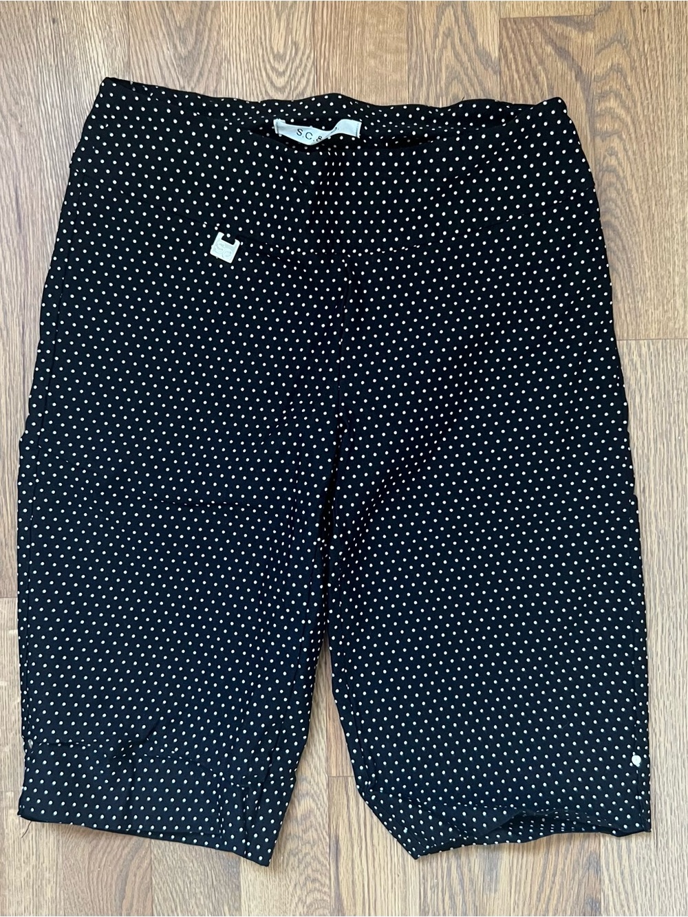 Black Polka Dot Office Friendly Shorts